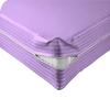 Velosso 1 Piece Striped Zipper Mattress Cover Only King Size 8" Pocket Sold Separately 1000 Thread Count 100% Egyptian Cotton, Lilac view 1