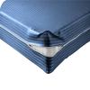 Velosso 1 Piece Striped Zipper Mattress Cover Only Queen Size 8" Pocket Sold Separately 1000 Thread Count 100% Egyptian Cotton, Medium Blue view 1