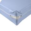 Velosso 1 Piece Striped Zipper Mattress Cover Only King Size 6" Pocket Sold Separately 1000 Thread Count 100% Egyptian Cotton, Light Blue view 1