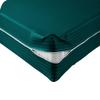 Velosso 1 Piece Striped Zipper Mattress Cover Only Twin Size 6" Pocket Sold Separately 1000 Thread Count 100% Egyptian Cotton, Teal view 1
