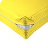 1 Piece Striped Zipper Mattress Cover Only Queen Size 8" Pocket Sold Separately 1000 Thread Count 100% Egyptian Cotton, Yellow view 1