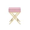 Acme Coleen Side Table, Pink & Gold 82698 view 3