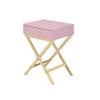 Acme Coleen Side Table, Pink & Gold 82698 view 4