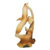 1 Pcs Lifelike Patriotic American Bald Eagle With Eaglets In Nest Faux Wood Figurine view 3