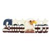 1 Pcs America Patriotic Bald Eagle Stars Word Art Sign USA Flag Desktop Plaque view 2