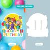 JJ And Brothers CoComelon Birthday in PVC I EGD X CoComelon Series I PVC Party and Birthday Supplies I Support with Double-Sided Tape I Multiple Size Options (Wide 15"x 16" Height) view 3