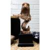 1 Pcs Medium Majestic American Bald Eagle Head Bust Bronzed Resin Figurine 8.5" Tall view 1