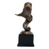 1 Pcs Medium Majestic American Bald Eagle Head Bust Bronzed Resin Figurine 8.5" Tall view 2