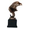 1 Pcs Medium Majestic American Bald Eagle Head Bust Bronzed Resin Figurine 8.5" Tall view 3
