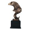 1 Pcs Medium Majestic American Bald Eagle Head Bust Bronzed Resin Figurine 8.5" Tall view 4