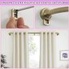 Antique Bronze Disc Curtain Rods, 84-144 Inches Window Curtain Rod,Adjustable Room Darkening Drapery Rod with Aluminum Finials and Brackets,Wrap Around Design view 3