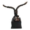 1 Pcs 8" H King Of The Skies Patriotic Bald Eagle Landing On Rock Figurine With Base view 2