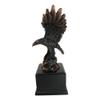 1 Pcs 8" H King Of The Skies Patriotic Bald Eagle Landing On Rock Figurine With Base view 3
