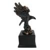 1 Pcs 8" H King Of The Skies Patriotic Bald Eagle Landing On Rock Figurine With Base view 4