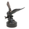 1 Pcs Wings Of Glory Bald Eagle Swooping Over Stormy Ocean Waves Electroplated Statue view 3