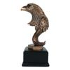 1 Pcs Small Majestic American Bald Eagle Head Bust Bronzed Resin Figurine 7" Tall view 2