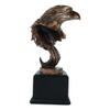 1 Pcs Small Majestic American Bald Eagle Head Bust Bronzed Resin Figurine 7" Tall view 3