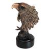 1 Pcs Majestic Mighty 2 American Bald Eagle Heads With Talons Bronzed Resin Figurine view 4