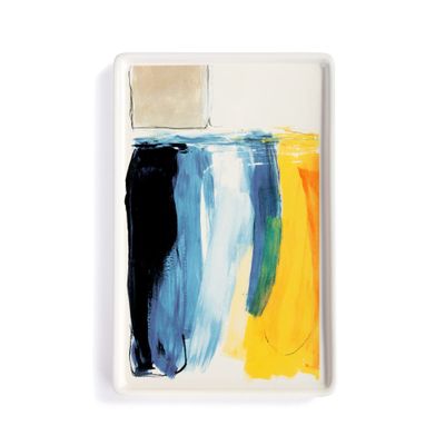Demdaco + ArtLifting Original Art Weekend Vibes Abstract Stoneware Small Tray