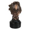 1 Pcs Majestic American Bald Eagle Head Bust Electroplated Bronze Figurine With Base view 2
