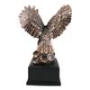 1 Pcs Patriotic Flight Bald Eagle On Rock Stretching Out Wings Figurine With Base view 3