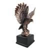 1 Pcs Patriotic Flight Bald Eagle On Rock Stretching Out Wings Figurine With Base view 4