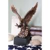 1 Pcs American Bald Eagle Swooping With Claws Over Waves Bronze Electroplated Figurine view 1