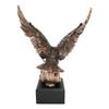 1 Pcs American Bald Eagle Swooping With Claws Over Waves Bronze Electroplated Figurine view 3