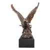 1 Pcs American Bald Eagle Swooping With Claws Over Waves Bronze Electroplated Figurine view 4