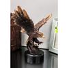 1 Pcs Majestic American Bald Eagle Skimming Over Water To Catch Fish Figurine W/ Base view 1