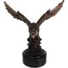 1 Pcs Majestic American Bald Eagle Skimming Over Water To Catch Fish Figurine W/ Base view 2