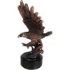 1 Pcs Majestic American Bald Eagle Skimming Over Water To Catch Fish Figurine W/ Base view 3