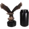 1 Pcs Majestic American Bald Eagle Skimming Over Water To Catch Fish Figurine W/ Base view 4