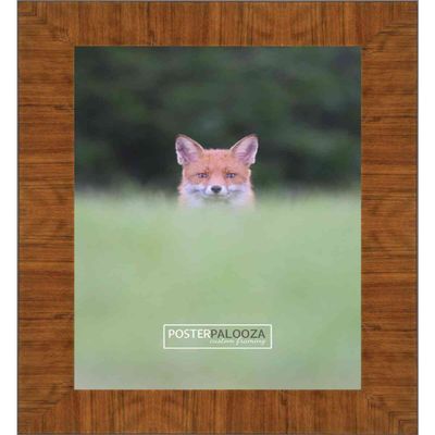 Poster Palooza 12x22 Contemporary Honey Pecan Complete Wood Picture Frame with UV Acrylic Plexiglass, Foam Board Backing & Hardware Included