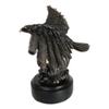 1 Pcs Wings Of Glory Bald Eagle Swooping Over Water Bronzed Resin Figurine With Base view 3