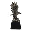 1 Pcs King Of The Skies Majestic Electroplated Silver American Bald Eagle Figurine view 3