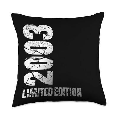 20 Years Old men Limited Edition 20th Birthday Gift women Throw Pillow