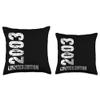 20 Years Old men Limited Edition 20th Birthday Gift women Throw Pillow view 3