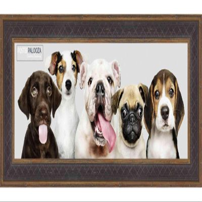 Poster Palooza 10x24 Traditional Antique Gold Complete Wood Picture Frame with UV Acrylic Plexiglass, Foam Board Backing & Hardware Included