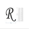 Metal Letter R Great for Mailbox or Front Door, Made from Unfinished Unsealed Steel, Use Indoor/Outdoor Home or Yard Decor, Can be Painted or Left Unpainted view 3