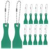 12pcs Lottery Ticket Scratcher Tool Plastic Scraper Tool Keychain Labels Remover Tool with Keychains Scoop Shape Scratcher Tool for Sublimation (Random Color) view 1