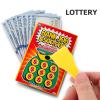 12pcs Lottery Ticket Scratcher Tool Plastic Scraper Tool Keychain Labels Remover Tool with Keychains Scoop Shape Scratcher Tool for Sublimation (Random Color) view 2