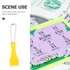 12pcs Lottery Ticket Scratcher Tool Plastic Scraper Tool Keychain Labels Remover Tool with Keychains Scoop Shape Scratcher Tool for Sublimation (Random Color) view 4