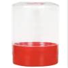 TDST Set of 4 Clear Water Bottles with Removable Snack Compartments, 13 oz. Bulk with bonus TDST Lua Swag view 2