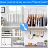 Bivbov 2Pcs Tension Curtain Rod - 26 to 39 inch Adjustable Spring Tension Rods for Windows No Drilling - White Small Expandable Tension Curtain Rods for Closet, Cupboard, Kitchen and Doorway Curtains view 3