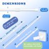 Bivbov 2Pcs Tension Curtain Rod - 26 to 39 inch Adjustable Spring Tension Rods for Windows No Drilling - White Small Expandable Tension Curtain Rods for Closet, Cupboard, Kitchen and Doorway Curtains view 4