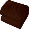 DIFFERENT SHEETING Pinch Pleated Pintuck Duvet Cover 1 Piece with Zipper Closure, Luxury 100% Egyptian Cotton & 400TC Pinch Pleats Comforter/Quilt Cover - Chocolate Solid, Eastern King Size. view 1