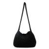 ENBEI Handmade Crochet BagBoho Chic Shoulder Bag, Aesthetic Kinted Bag,Cute Crossbody Bag,Perfect for Beach, Shopping or Daily Use Stylish Durable (black) view 1