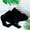 ENBEI Handmade Crochet BagBoho Chic Shoulder Bag, Aesthetic Kinted Bag,Cute Crossbody Bag,Perfect for Beach, Shopping or Daily Use Stylish Durable (black) view 3