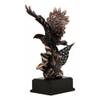 1 Pcs Wings Of Glory Bald Eagle Clutching On American Flag Statue Bronze Electroplated view 2